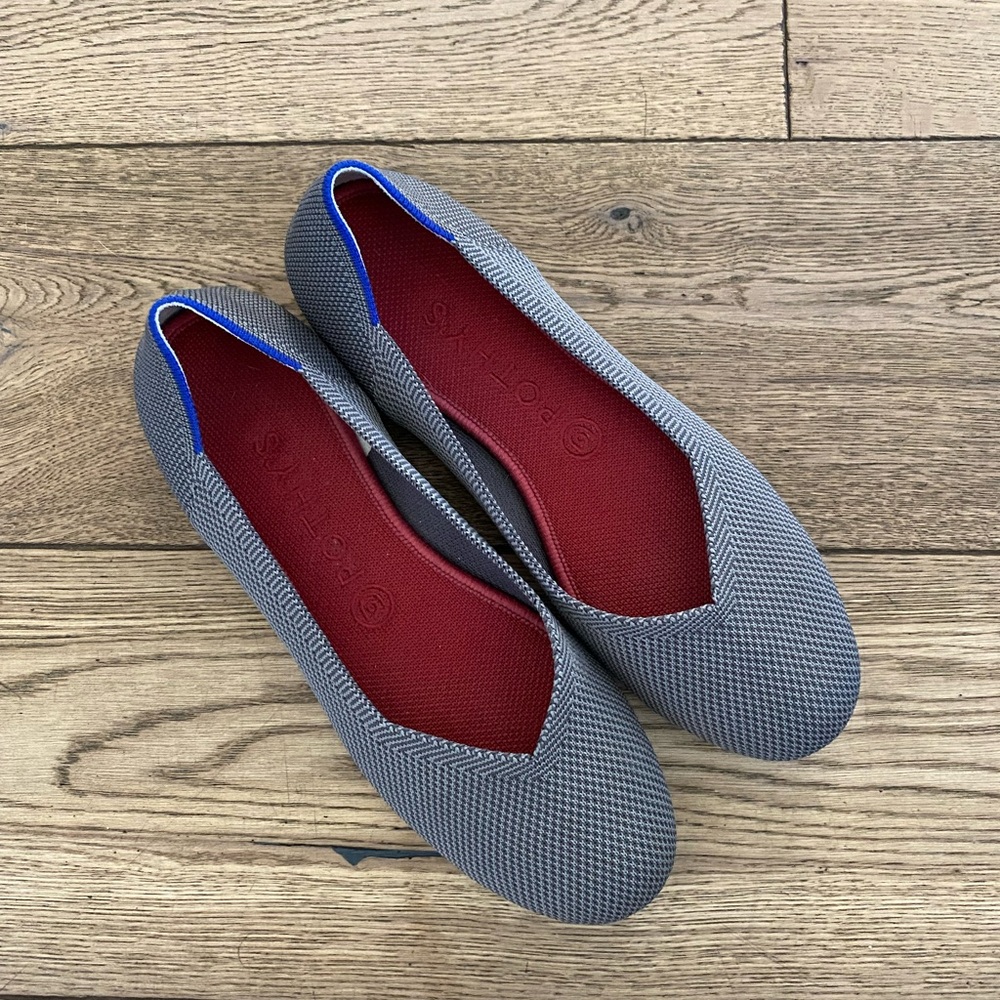 Rothy’s grey flats, sz 8.5